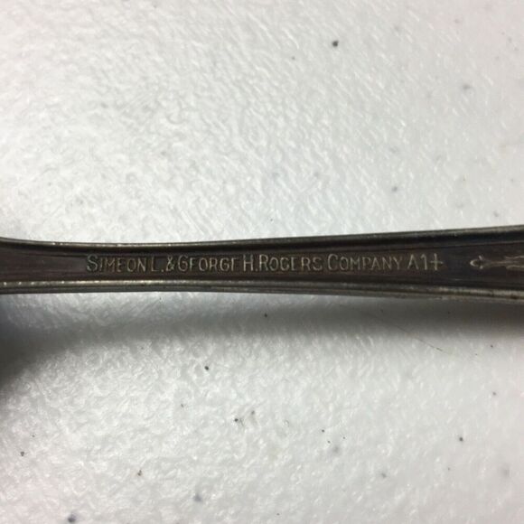 Vintage Simeon L & George H Rogers Company Spoon A1+ Silverplate Silver Plated - Picture 5 of 9